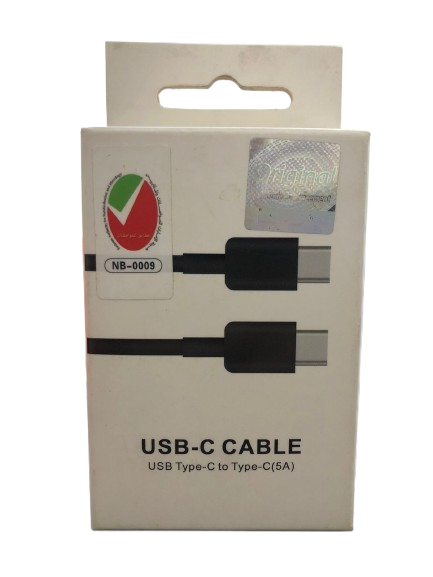 Fast charging cable usb type-c to type-c (5A) 